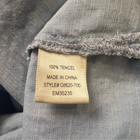 Cloth & Stone Anthropologie two toned Chambray Shirt Dress NO TIE size small - Picture 15 of 15